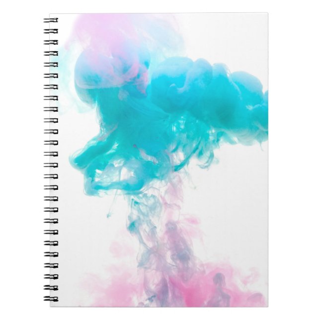 Abstract ink water colors notebook (Front)