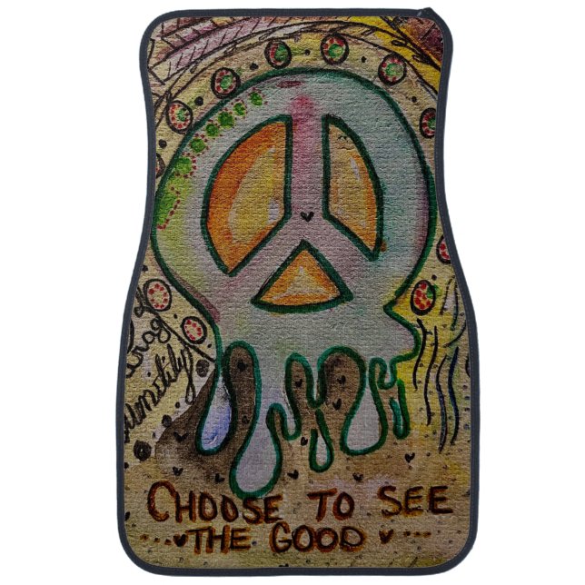 Abstract Inner Peace Car Floormat (Front)