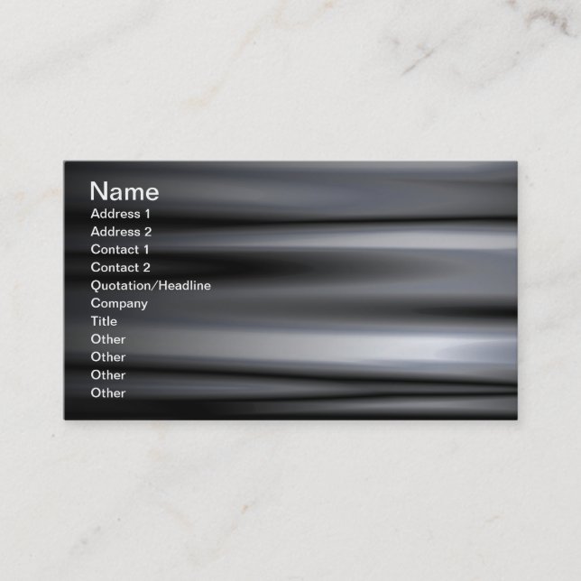 Abstract - Instant Car Business Card (Front)