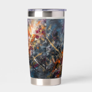 Abstract Insulated Tumbler