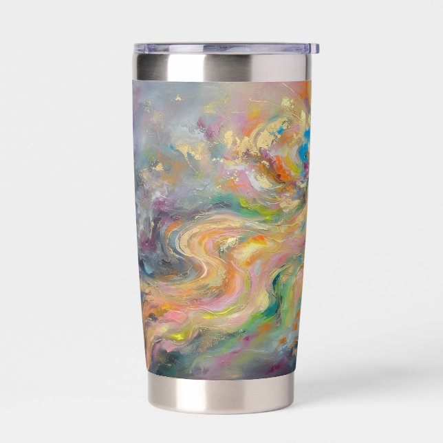 Abstract Insulated Tumbler (Left)