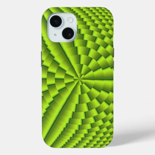 Abstract iPhone case Green Pattern