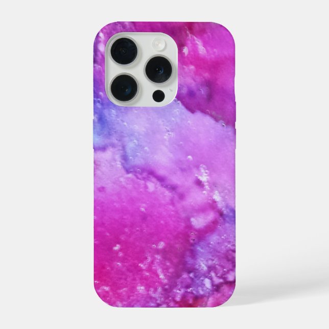 Abstract iPhone Case - Purple Gemstone (Back)