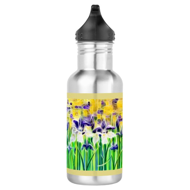 Abstract Iris Water Bottle (Right)