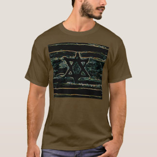 Abstract Israel BLACK T-Shirt