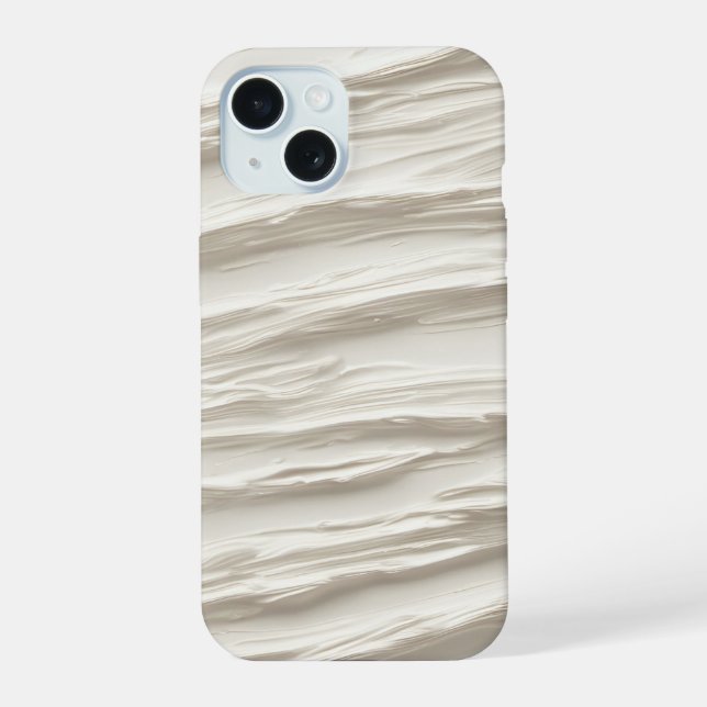 Abstract Ivory Texture Iphone Case (Back)
