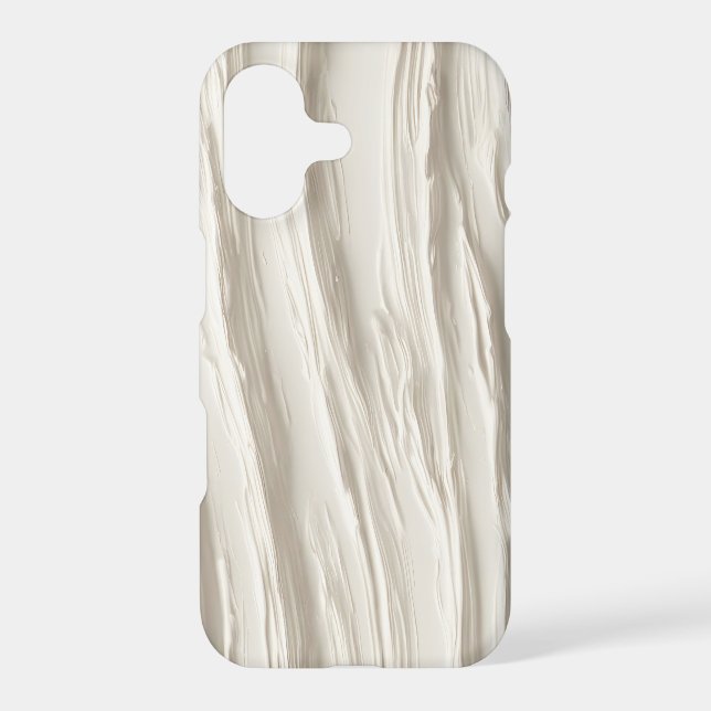 Abstract Ivory Texture iPhone Case (Back)