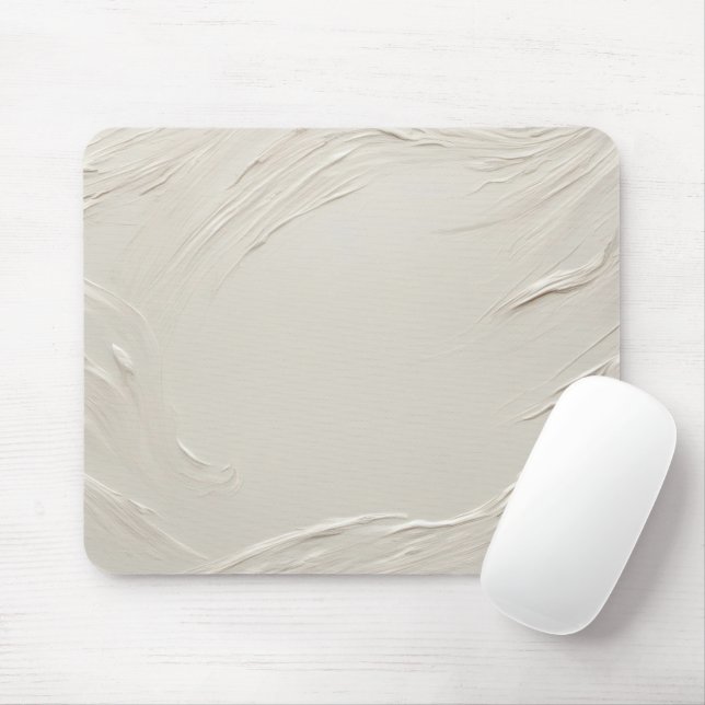 Abstract Ivory Texture Mouse Pad (With Mouse)