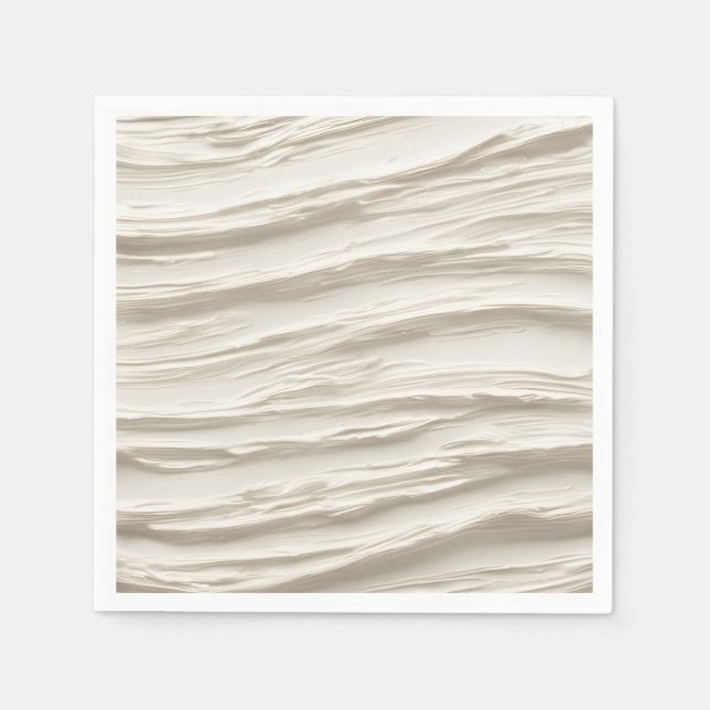 Abstract Ivory Texture Napkins (Front)