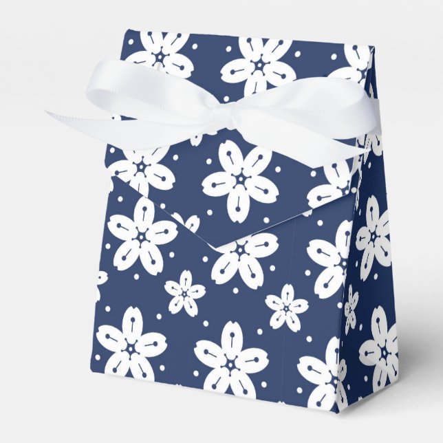 Abstract Japanese seamless pattern Favor Boxes (Front Side)