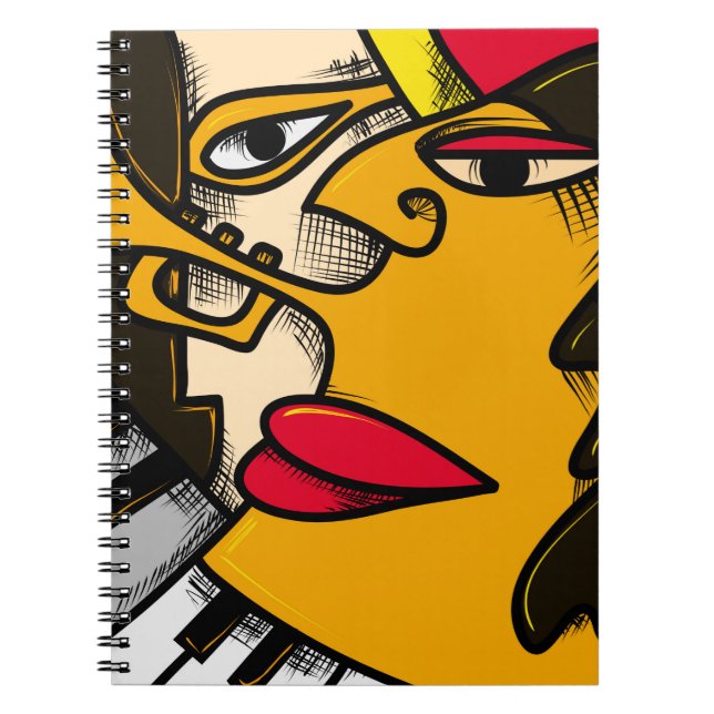 Abstract Jazz Art, Music Artwork ( Art)art,abstrac Notebook (Front)