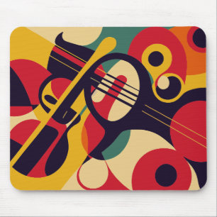 abstract, jazz, music mouse pad