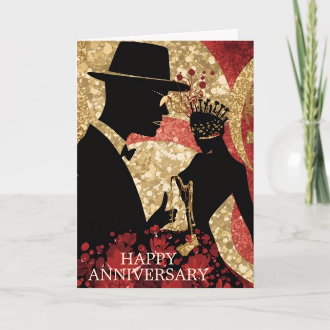 Abstract Jazz Serenade Card (Front)