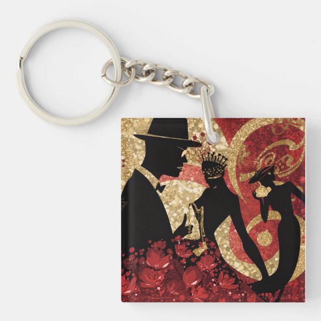Abstract Jazz Serenade Keychain (Front)