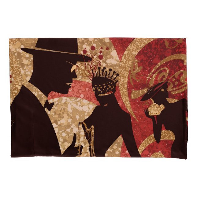 Abstract Jazz Serenade Pillow Case (Front)