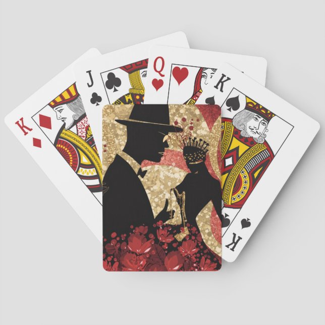 Abstract Jazz Serenade Poker Cards (Back)