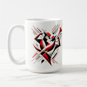 Abstract Jazz Trombone Couple Coffee Mug