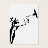Abstract Jazz Trumpet Bookmark (Back)