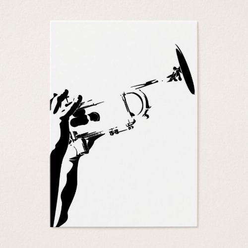 Abstract Jazz Trumpet Bookmark Business Card
