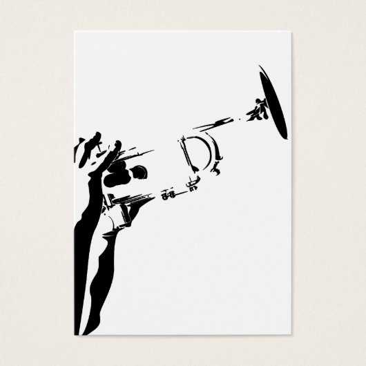Abstract Jazz Trumpet Bookmark (Front)
