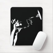 Abstract Jazz Trumpet Mousepad (With Mouse)
