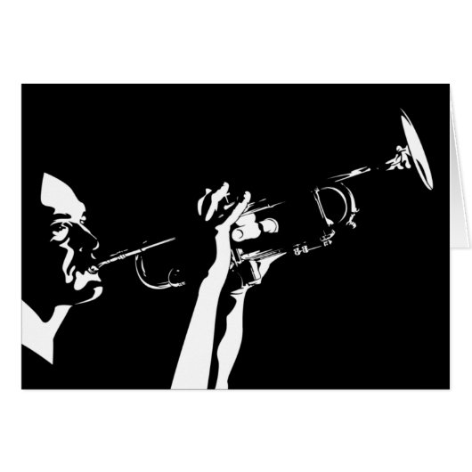 Abstract Jazz Trumpet Player (Front Horizontal)