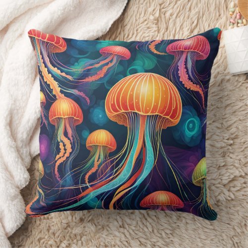 ABSTRACT JELLYFISH CUSHION