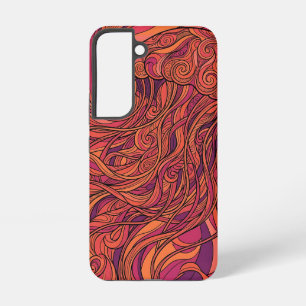 Abstract Jellyfish Sunset Tentacles Samsung Cases