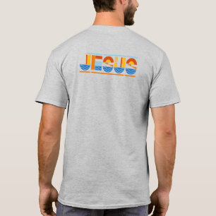 Abstract Jesus Vibes Vintage Retro Faith Christian T-Shirt