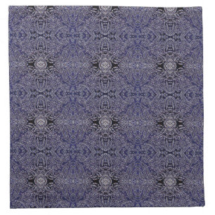 Abstract Jungle-Blue Cloth Napkin