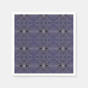 Abstract Jungle-Blue Napkins