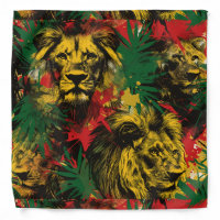 Abstract Jungle Rasta Lion One Love Reggae Jamaica