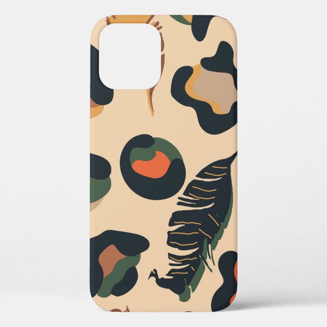 Abstract jungle seamless pattern,wild animal backg Case-Mate iPhone case (Back)