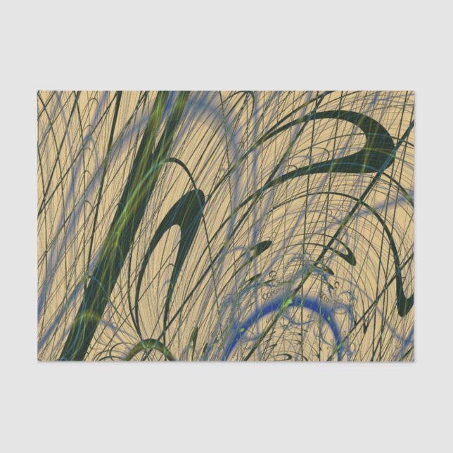 Abstract Jungle Tissue Paper (Front)