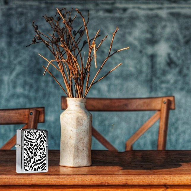 Abstract Jungle  Zippo Lighter (A distinctive, Jungle animal print, justifies the design, of this Zippo lighter!)