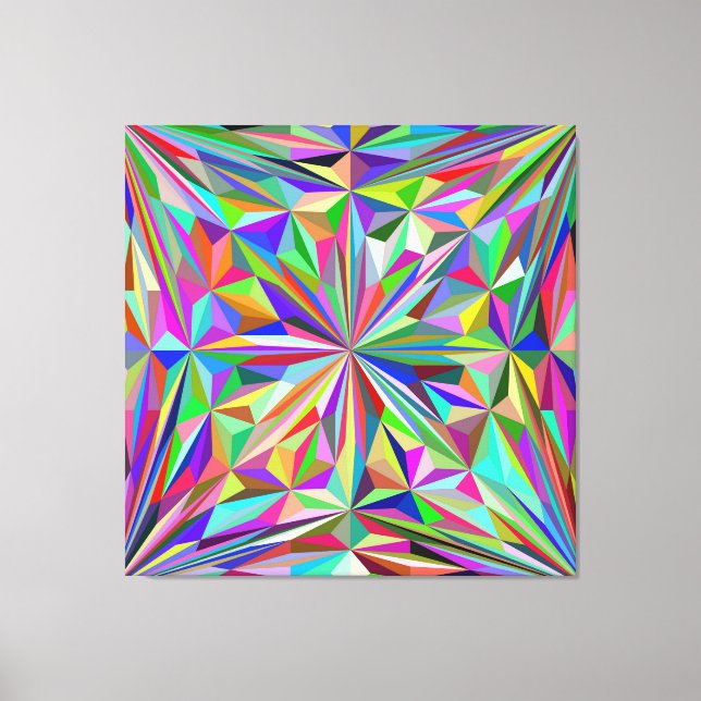 Abstract kaleidoscope canvas print (Front)