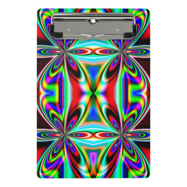 Abstract Kaleidoscope Colorful Design-11438 Mini Clipboard (Front)
