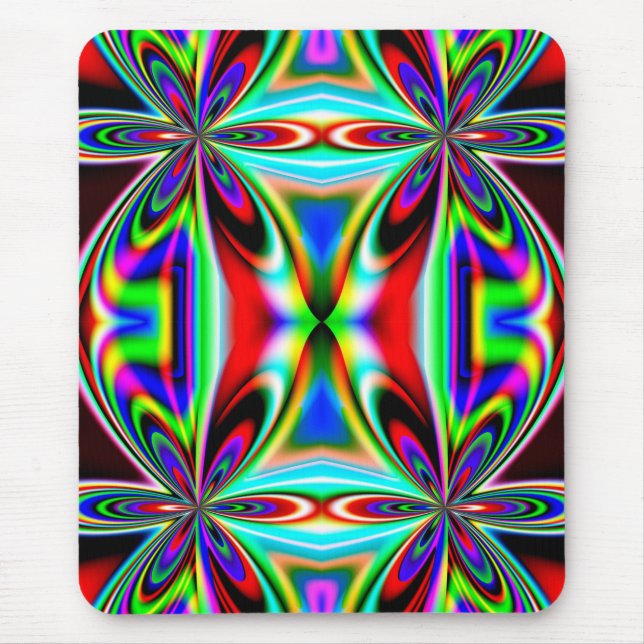 Abstract Kaleidoscope Colorful Design-11438 Mouse Pad (Front)