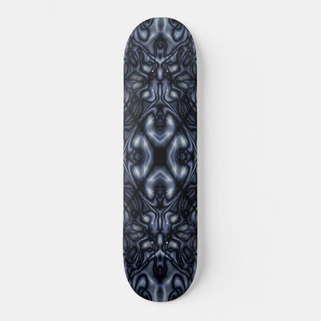 Abstract kaleidoscope figures pattern skateboard deck (Front)