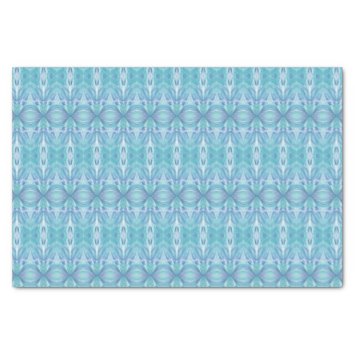 Abstract Kaleidoscope Pattern Blue Tissue paper