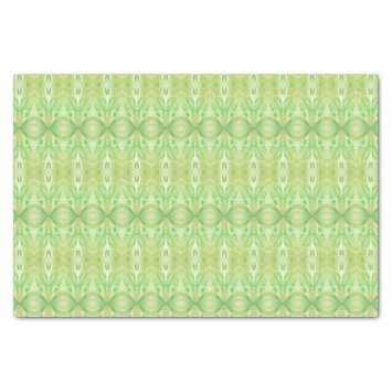 Abstract Kaleidoscope Pattern Green Tissue Paper