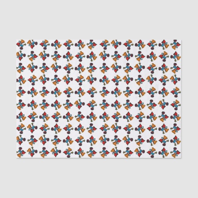 Abstract Kaleidoscope Print Pattern Tissue Paper (Front)