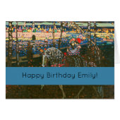 Abstract Kandinsky Riding Couple Colorful (Front Horizontal)