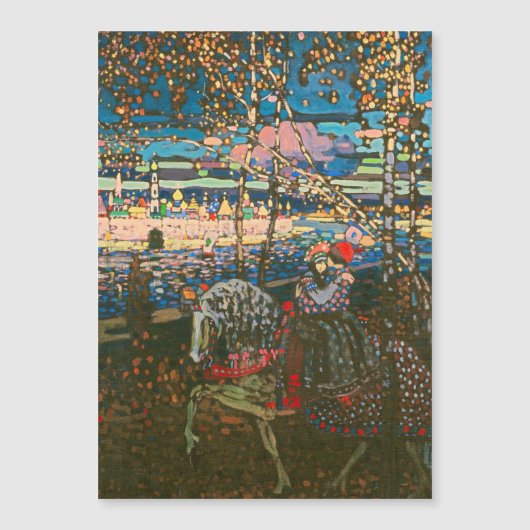 Abstract Kandinsky Riding Couple Colorful (Front)