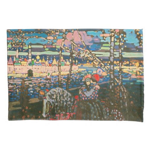 Abstract Kandinsky Riding Couple Colorful Pillow Case