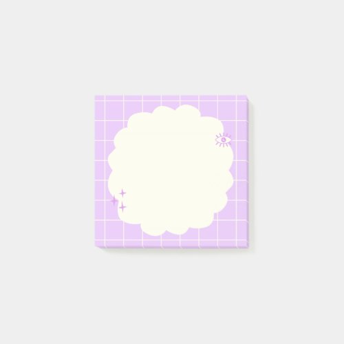 Abstract Kawaii Eye Spark Aesthetic Girly Post_it Notes