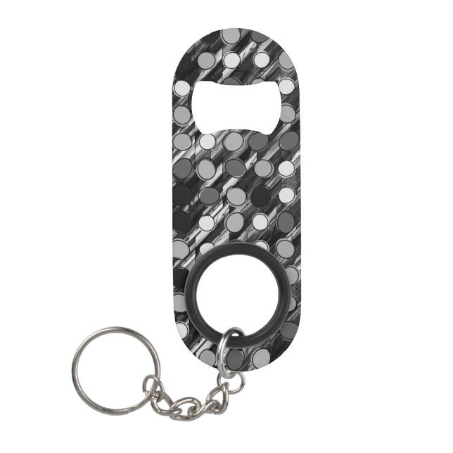 Abstract Keychain Bottle Opener (Front)