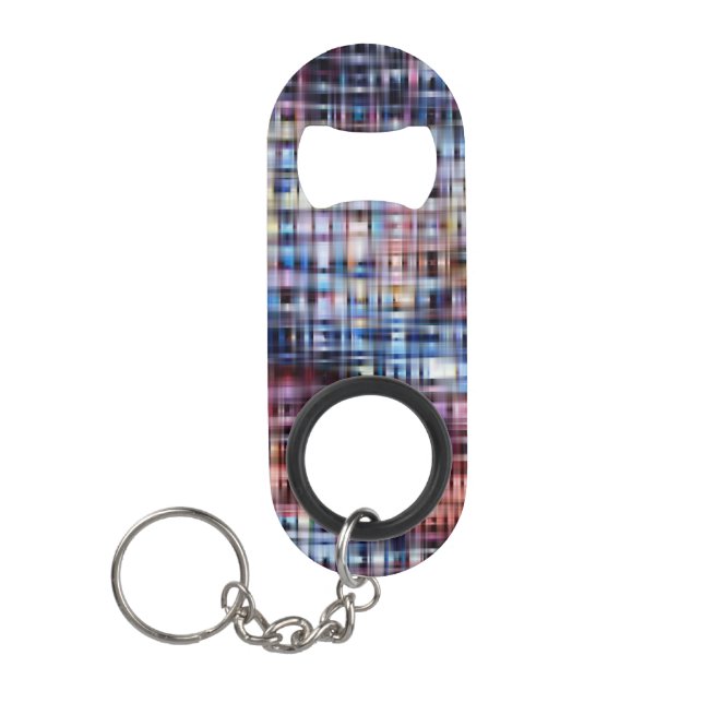 Abstract Keychain Bottle Opener (Front)