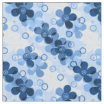 Abstract kids cute cartoon flowers floral retro de fabric