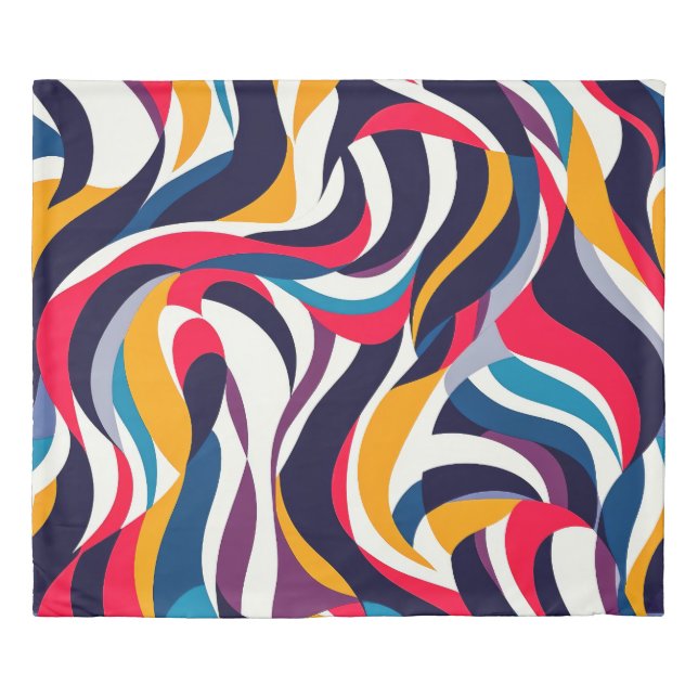 Abstract King Size Duvet Cover (Front)